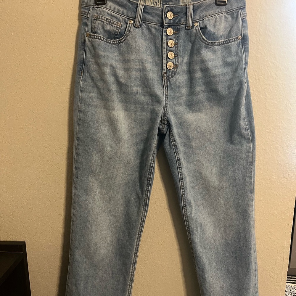 Rewash Light Blue Straight Leg Jeans